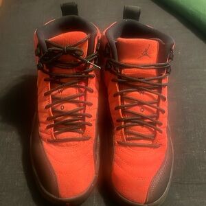 Jordan 12’s. Size 9: worn a few times. Purchased them a size bigger.